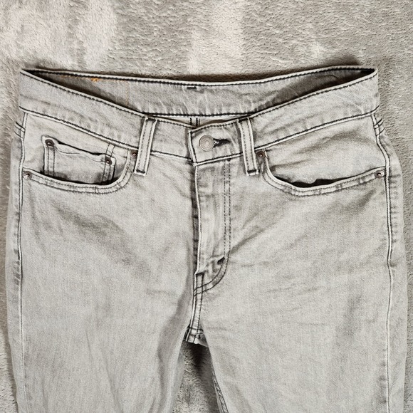 Levi's 514 Jeans Men's 30X32 (Tag 29X32) Gray Zip‎ Stretch Cotton Blend - Picture 5 of 16